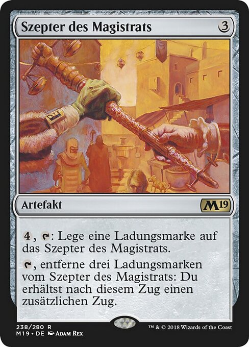 Szepter des Magistrats M19-238 Rare Good Deutsch