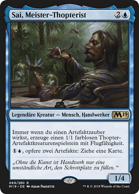 Sai, Meister-Thopterist M19-69 Rare Excellent Deutsch