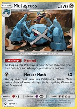 Metagross CES-95 Holo Rare Excellent Deutsch