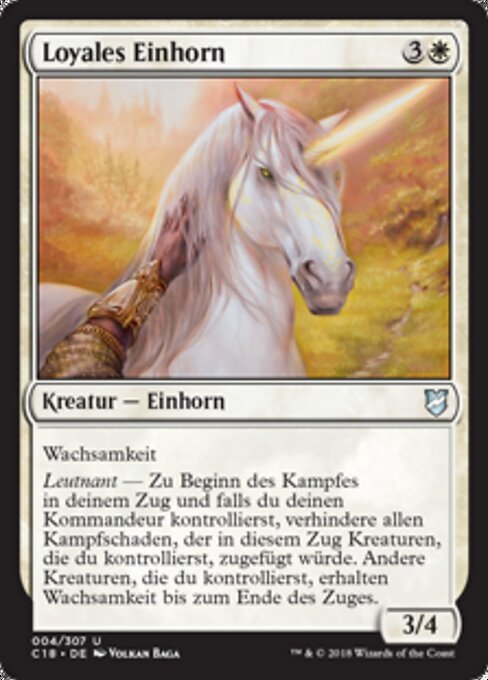 Loyales Einhorn C18-4 Uncommon Excellent Deutsch