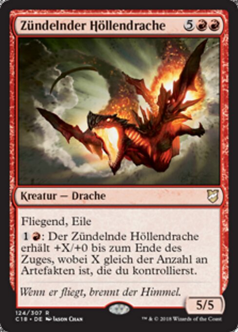 Zündelnder Höllendrache C18-124 Rare Excellent Deutsch