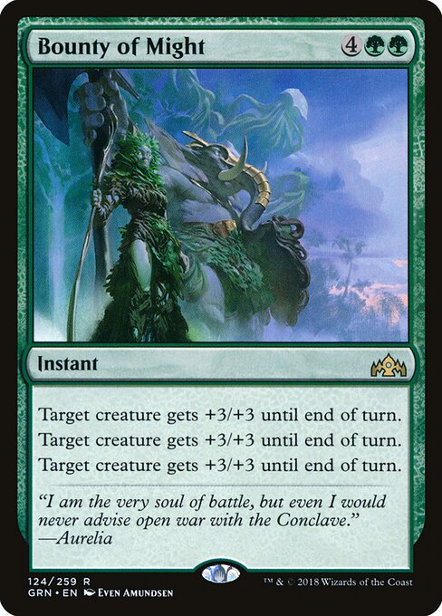 Bounty of Might GRN-124 Rare Good Englisch
