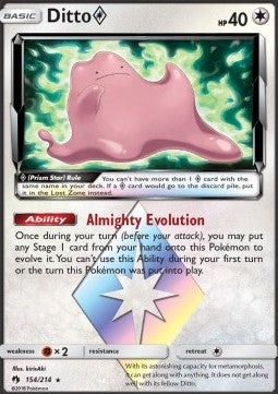 Ditto ◇ LOT-154 Holo Rare Light Played Deutsch