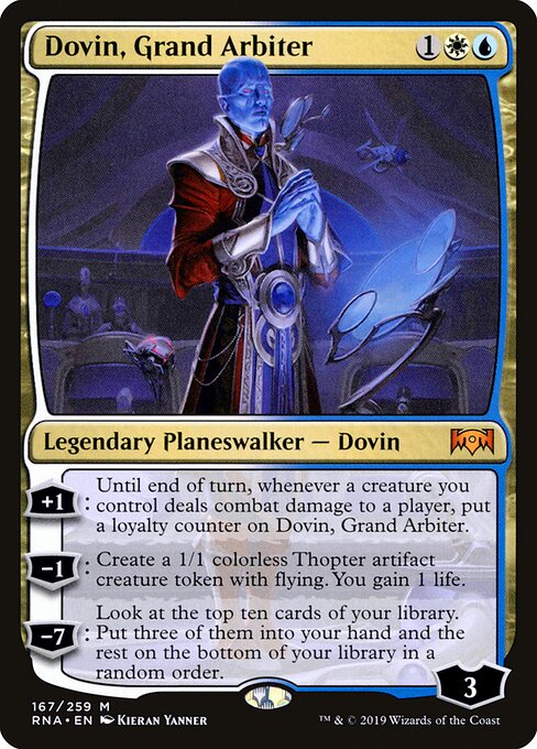 Dovin, Oberster Schiedsmann RNA-167 Mythic Light Played Englisch Foil