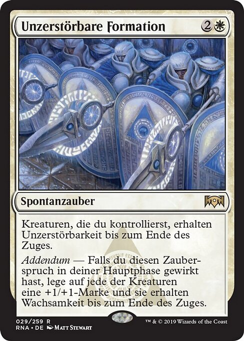 Unzerstörbare Formation RNA-29 Rare Excellent Deutsch Foil