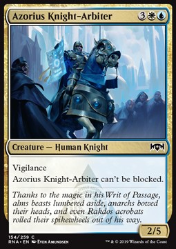 Ritterlicher Azorius-Schlichter RNA-154 Common Excellent Englisch Foil