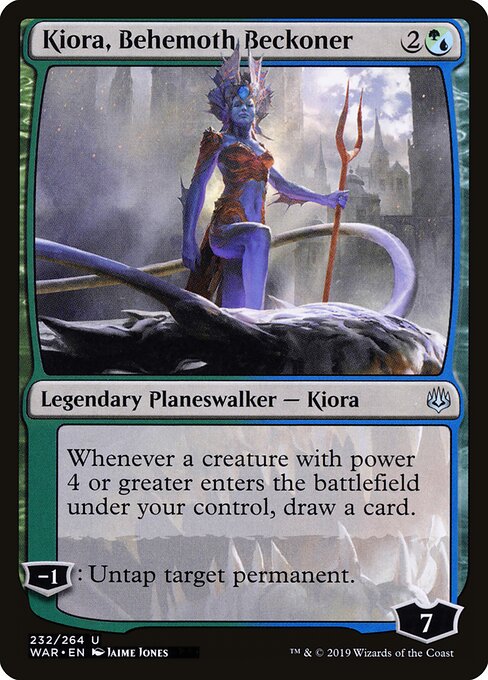 Kiora, Behemoth Beckoner WAR-232 Uncommon Good Englisch