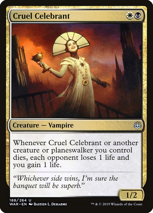Cruel Celebrant WAR-188 Uncommon Excellent Englisch