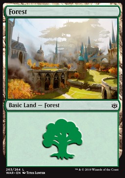 Wald (V.2) WAR-263 Land Excellent Englisch Foil