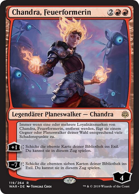 Chandra, Feuerformerin WAR-119 Rare Good Deutsch