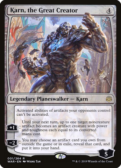 Karn, the Great Creator WAR-1 Rare Excellent Englisch