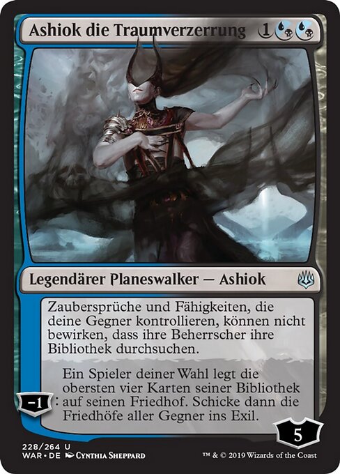 Ashiok die Traumverzerrung WAR-228 Uncommon Excellent Deutsch