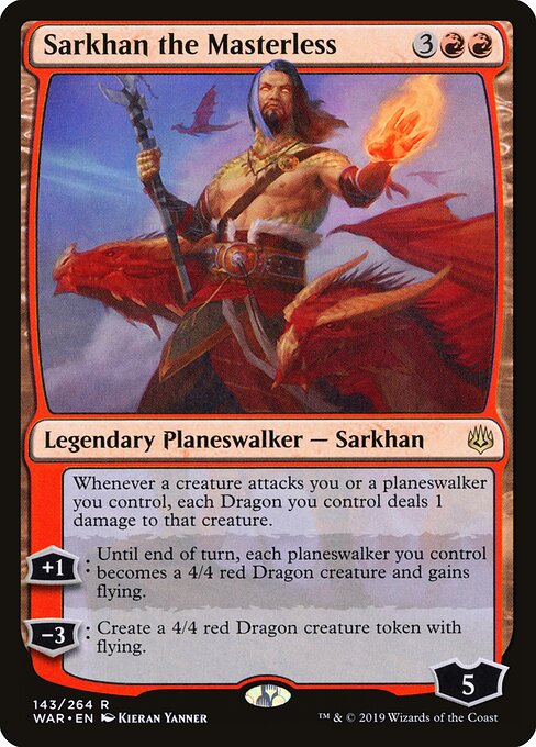 Sarkhan the Masterless WAR-143 Rare Near Mint Englisch