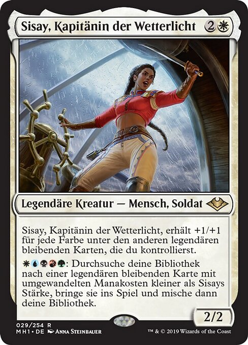 Sisay, Kapitänin der Wetterlicht MH1-29 Rare Excellent Deutsch Foil