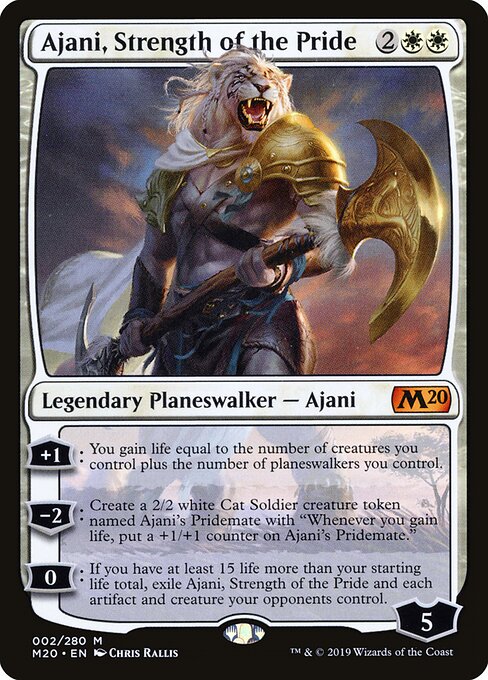 Ajani, Stärke des Rudels M20-2 Mythic Excellent Englisch
