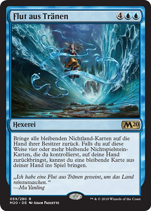 Flut aus Tränen M20-59 Rare Excellent Deutsch