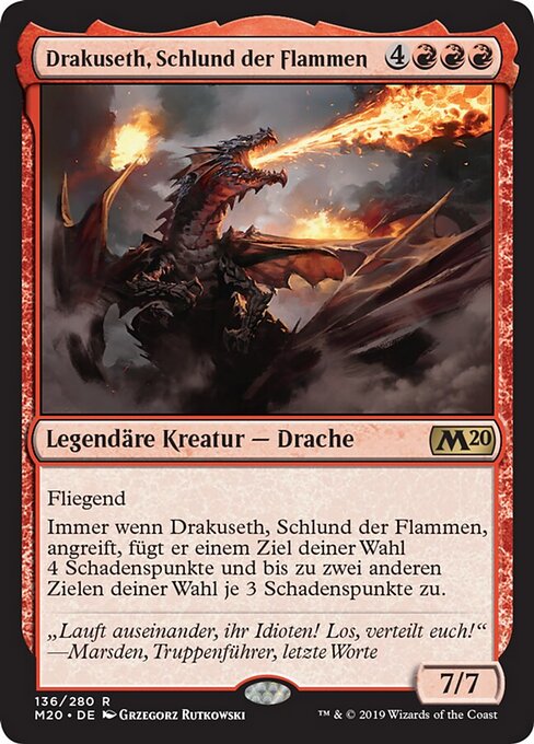 Drakuseth, Schlund der Flammen M20-136 Rare Near Mint Deutsch