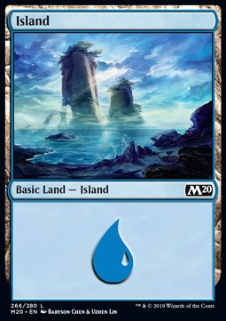 Insel (V.2) M20-266 Land Near Mint Deutsch Foil