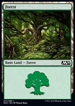 Wald (V.1) M20-277 Land Excellent Englisch Foil