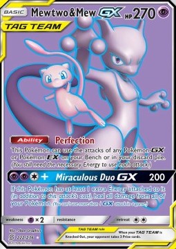 Mewtu & Mew GX UNM-222 Ultra Rare Good Deutsch