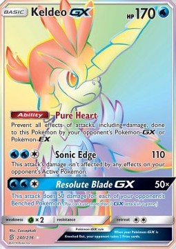 Keldeo GX UNM-240 Secret Rare Good Deutsch