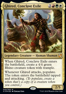 Ghired, Konklave-Exilant (V.1) C19-42 Mythic Near Mint Deutsch Foil