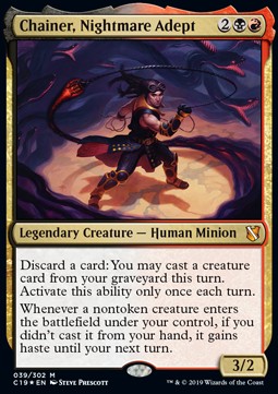 Chainer, Nachtmahr-Adept C19-39 Mythic Excellent Deutsch Foil