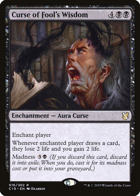 Curse of Fool's Wisdom C19-16 Rare Near Mint Englisch