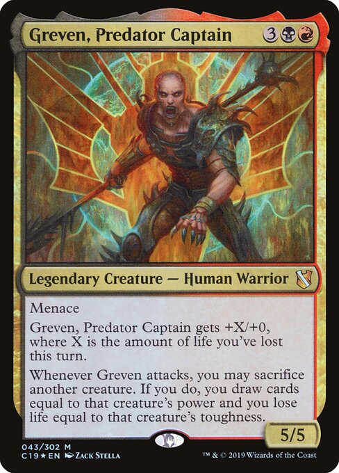 Greven, Predator Captain C19-43 Mythic Near Mint Englisch Foil