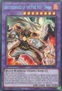 Bruderschaft der Feuerfaust - Schwan FIGA-015 Secret Rare Excellent Deutsch 1. Auflage