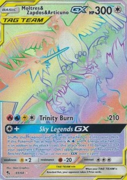 Moltres & Zapdos & Articuno GX HIF-69 Secret Rare Near Mint Englisch