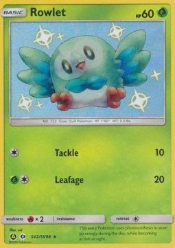 Rowlet HIF-SV2 Holo Rare Near Mint Englisch