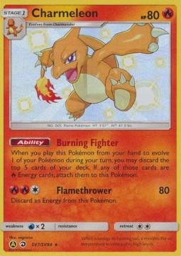 Charmeleon HIF-SV7 Secret Rare Near Mint Englisch