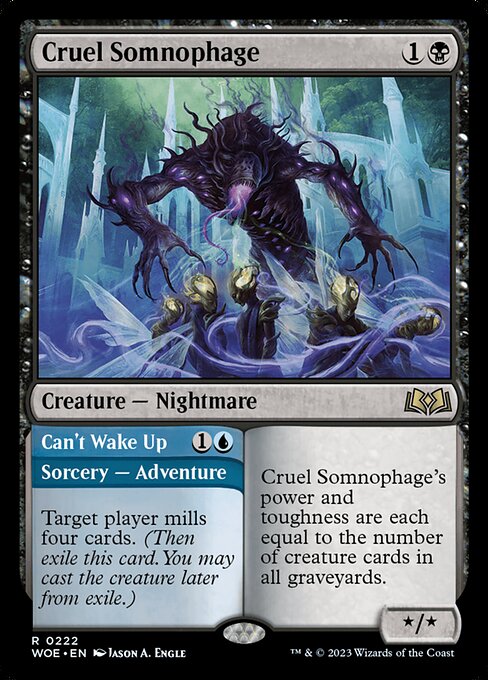 Cruel Somnophage // Can't Wake Up - Back Face