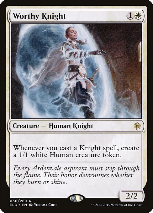 Worthy Knight ELD-36 Rare Near Mint Englisch
