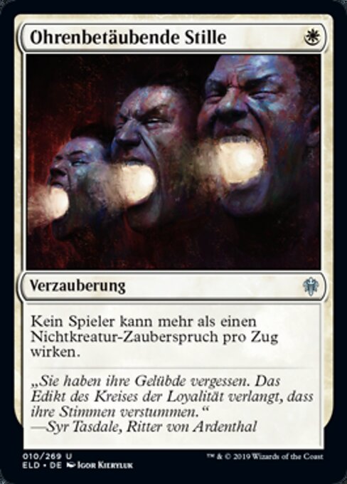 Ohrenbetäubende Stille ELD-10 Uncommon Light Played Deutsch