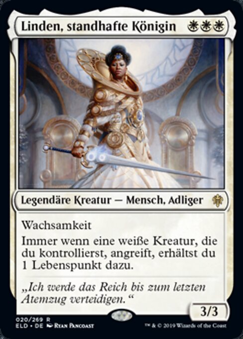 Linden, standhafte Königin ELD-20 Rare Near Mint Deutsch