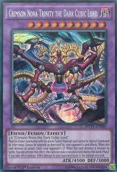 Crimson Nova-Dreiheit der finstere kubische Herrscher (V.3) MVP1-S40 Secret Rare Excellent Deutsch 1. Auflage