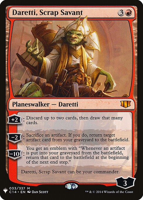 Daretti, Scrap Savant MYS-33 Mythic Excellent Englisch