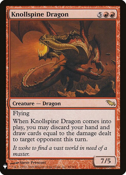 Hügelrücken-Drache MYS-98 Rare Near Mint Englisch