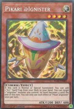 Pikari @Ignister IGAS-001 Secret Rare Excellent Deutsch 1. Auflage