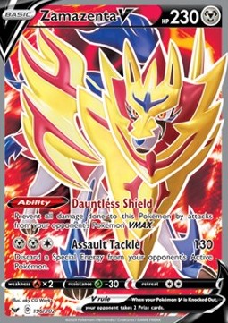 Zamazenta V SSH-196 Ultra Rare Excellent Deutsch