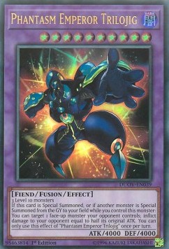 Phantasmakaiser Trilojig DUOV-039 Ultra Rare Light Played Deutsch 1. Auflage