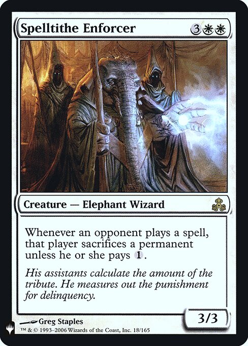 Spelltithe Enforcer MYS-18 Rare Excellent Englisch Foil