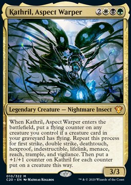 Kathril, Verzerrer der Aspekte (V.1) C20-10 Mythic Near Mint Deutsch Foil
