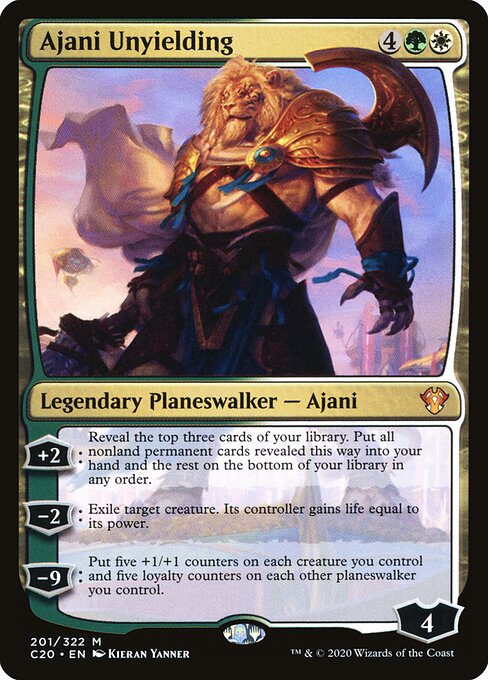 Ajani der Unnachgiebige C20-201 Mythic Near Mint Englisch