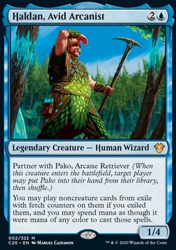 Haldan, eifriger Arkanist C20-2 Mythic Near Mint Englisch Foil