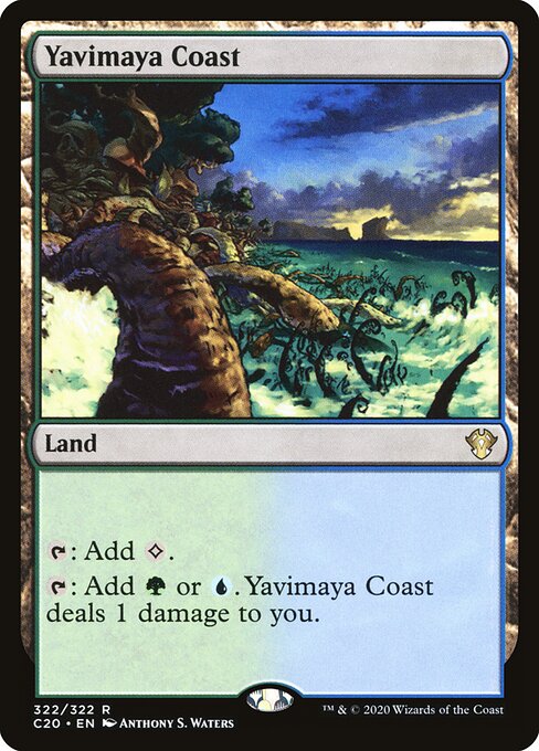 Yavimaya Coast C20-322 Rare Near Mint Englisch