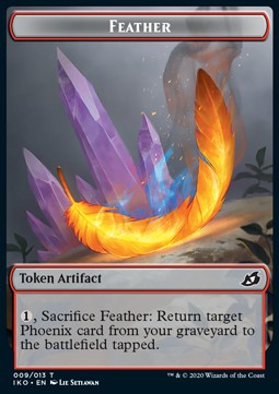 Feather Token // Human Soldier Token (W 1/1) (V.3) XIKO-T 09/05 Token Excellent Englisch Foil