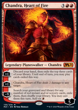 Chandra, Herz aus Feuer M21-135 Mythic Excellent Englisch Foil